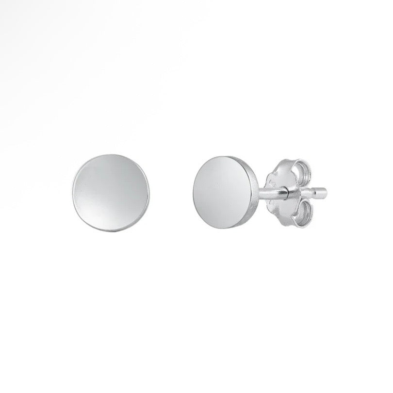 Sterling Circle Studs
