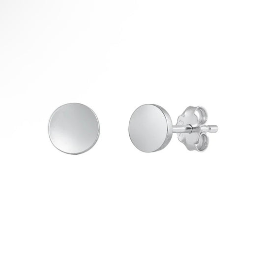 Sterling Circle Studs