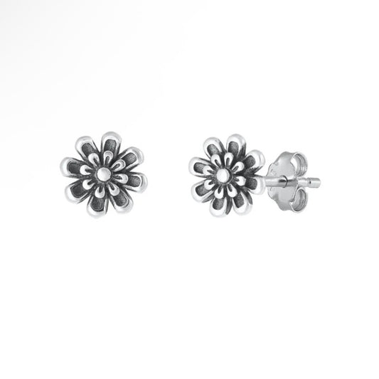 Sterling Flower Studs