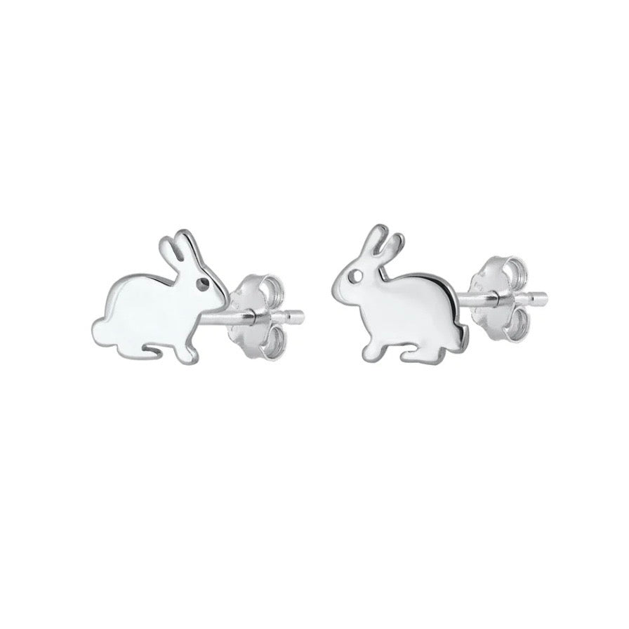Sterling Bunny Studs
