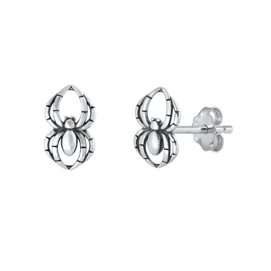 Sterling Spider Studs