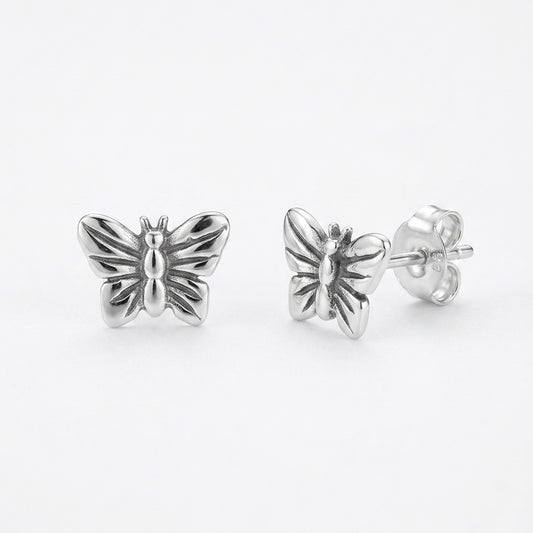 Sterling Butterfly Studs