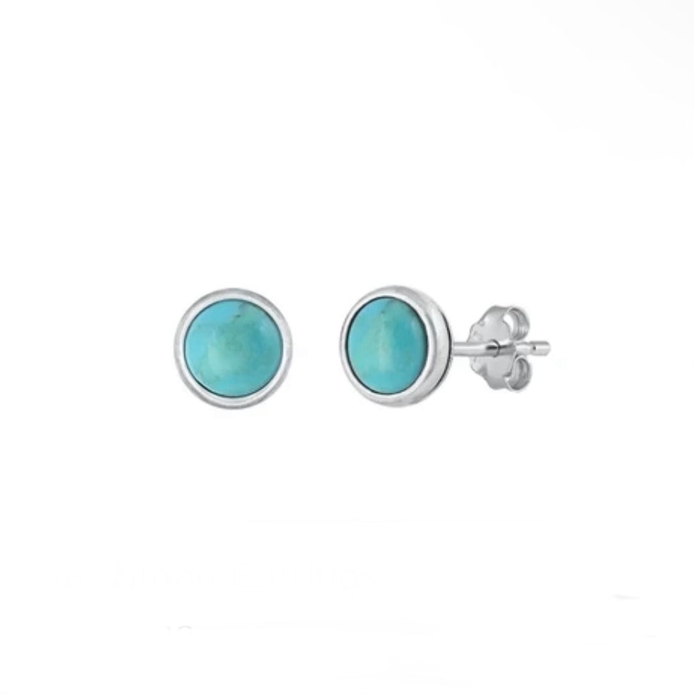 Sterling Turquoise Studs