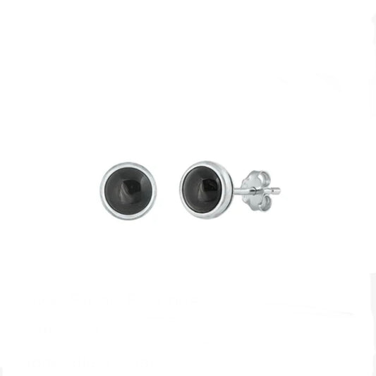 Sterling Onyx Studs