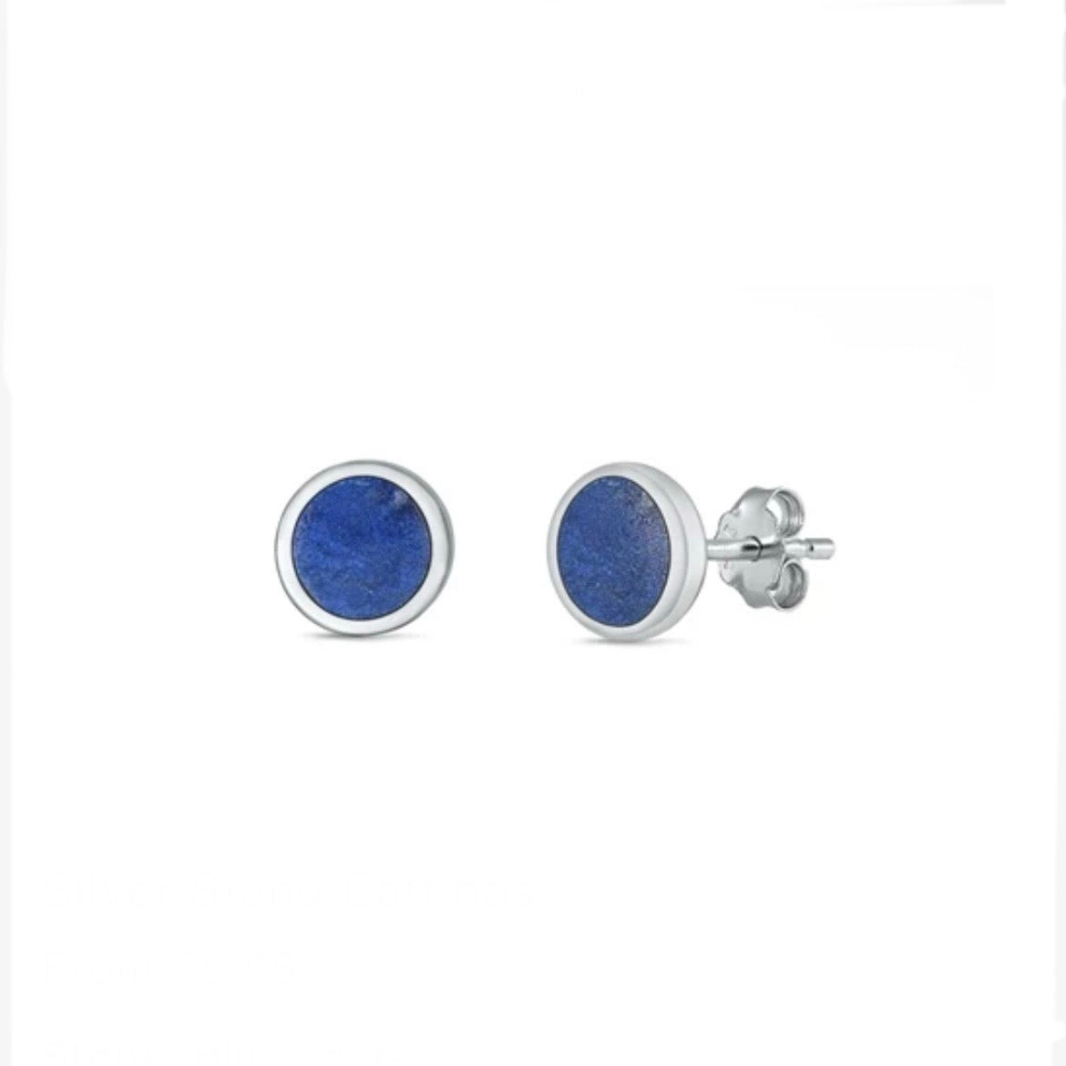 Sterling Lapis Lazuli Studs