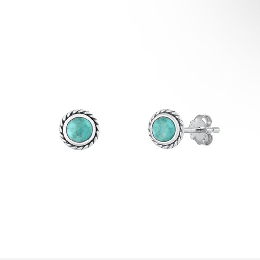 Sterling Turquoise Studs