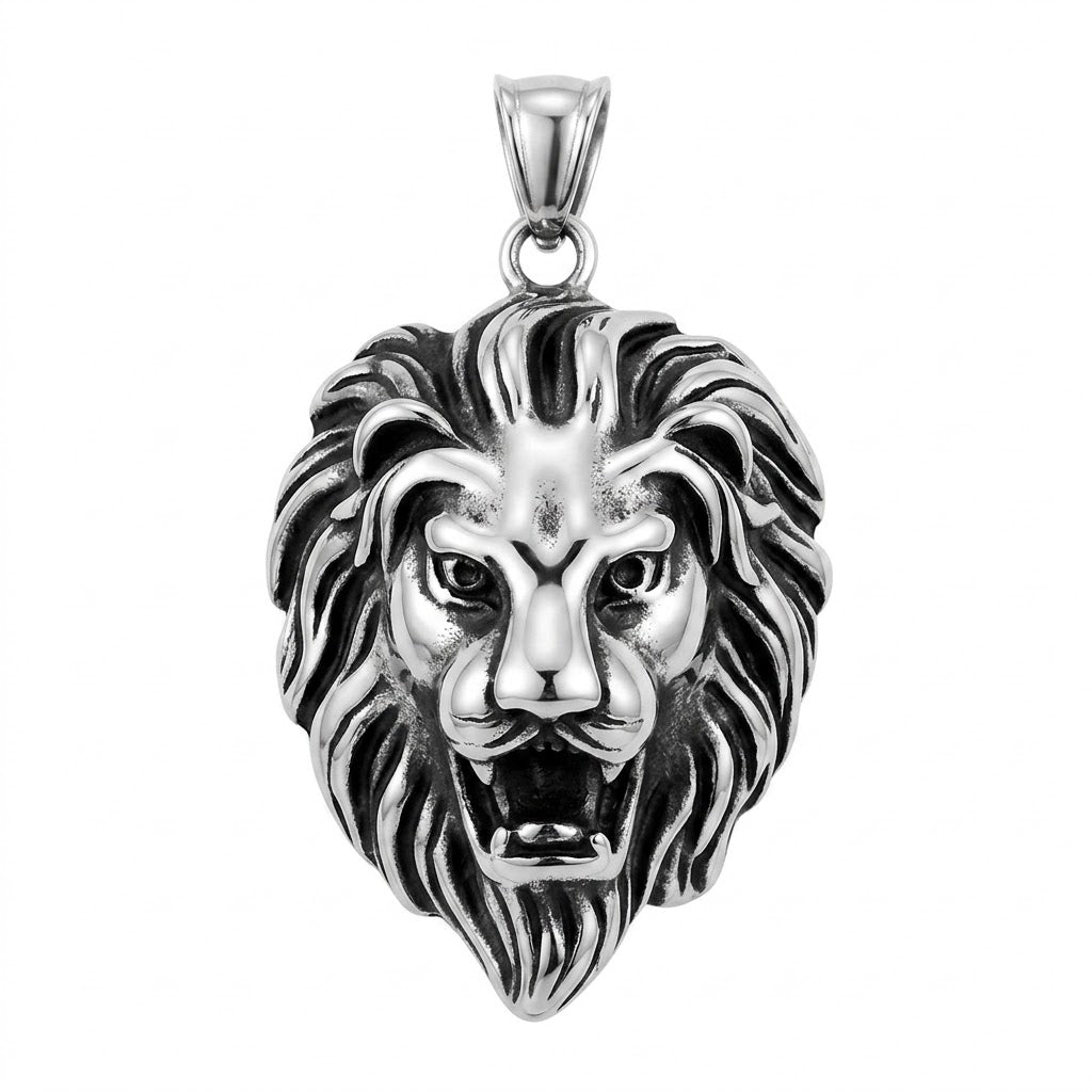 Steel Lion Pendant