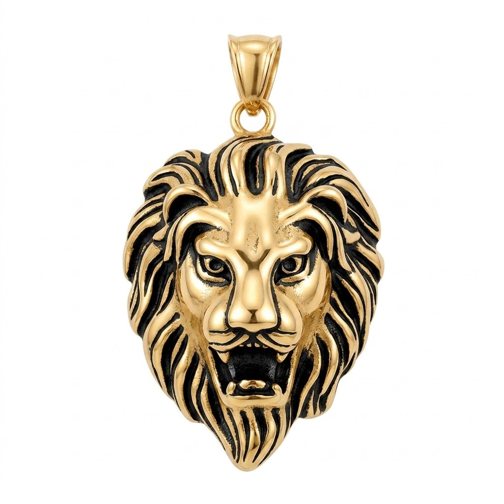 Steel Lion Pendant