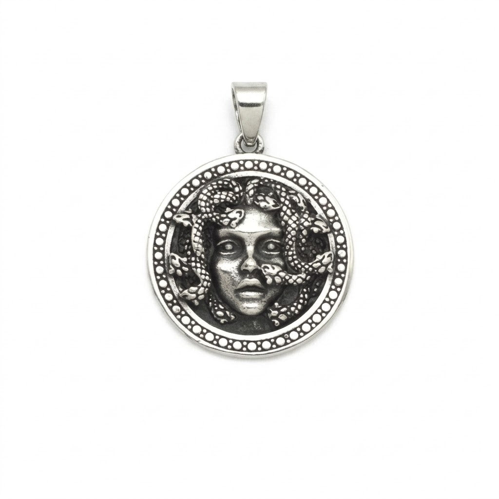 Steel Medusa Pendant