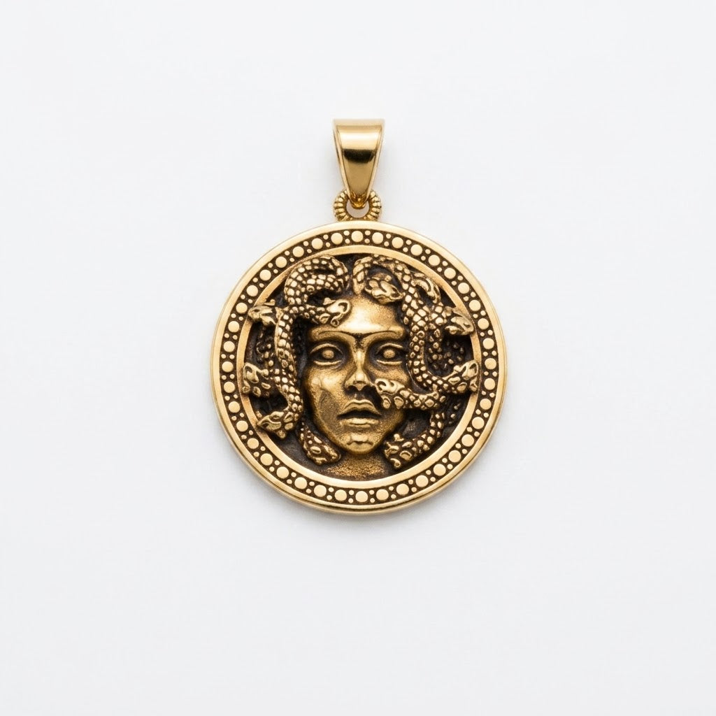 Steel Medusa Pendant