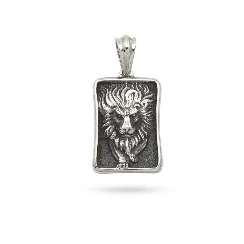 Steel Lion Pendant