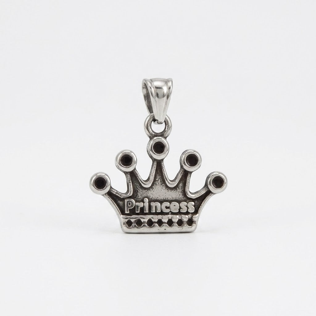 Steel Crown Pendant