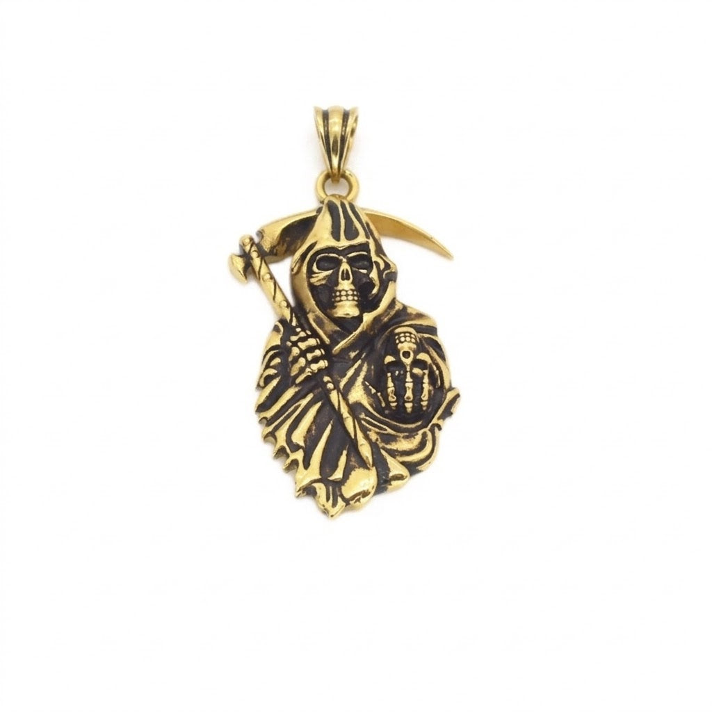Steel Grim Reaper Pendant