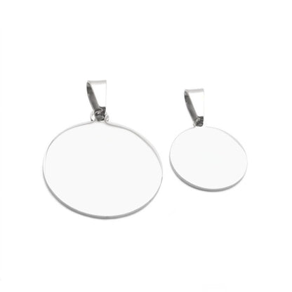 Steel Disc Pendant