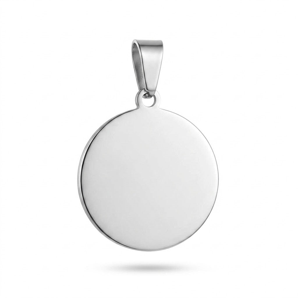 Steel Disc Pendant