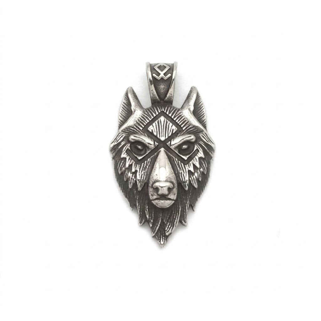 Steel Wolf Pendant