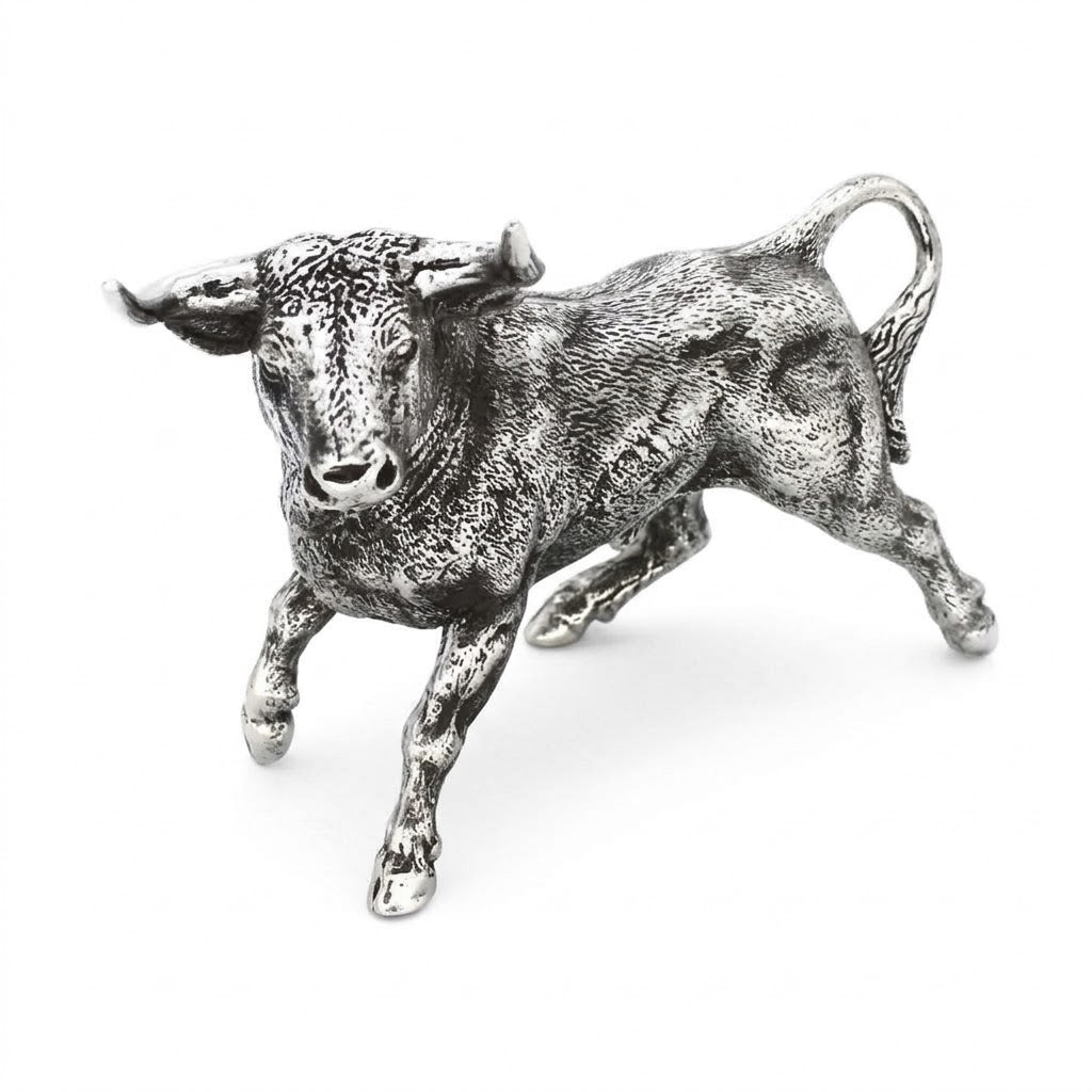 Solid Steel Bull Statue