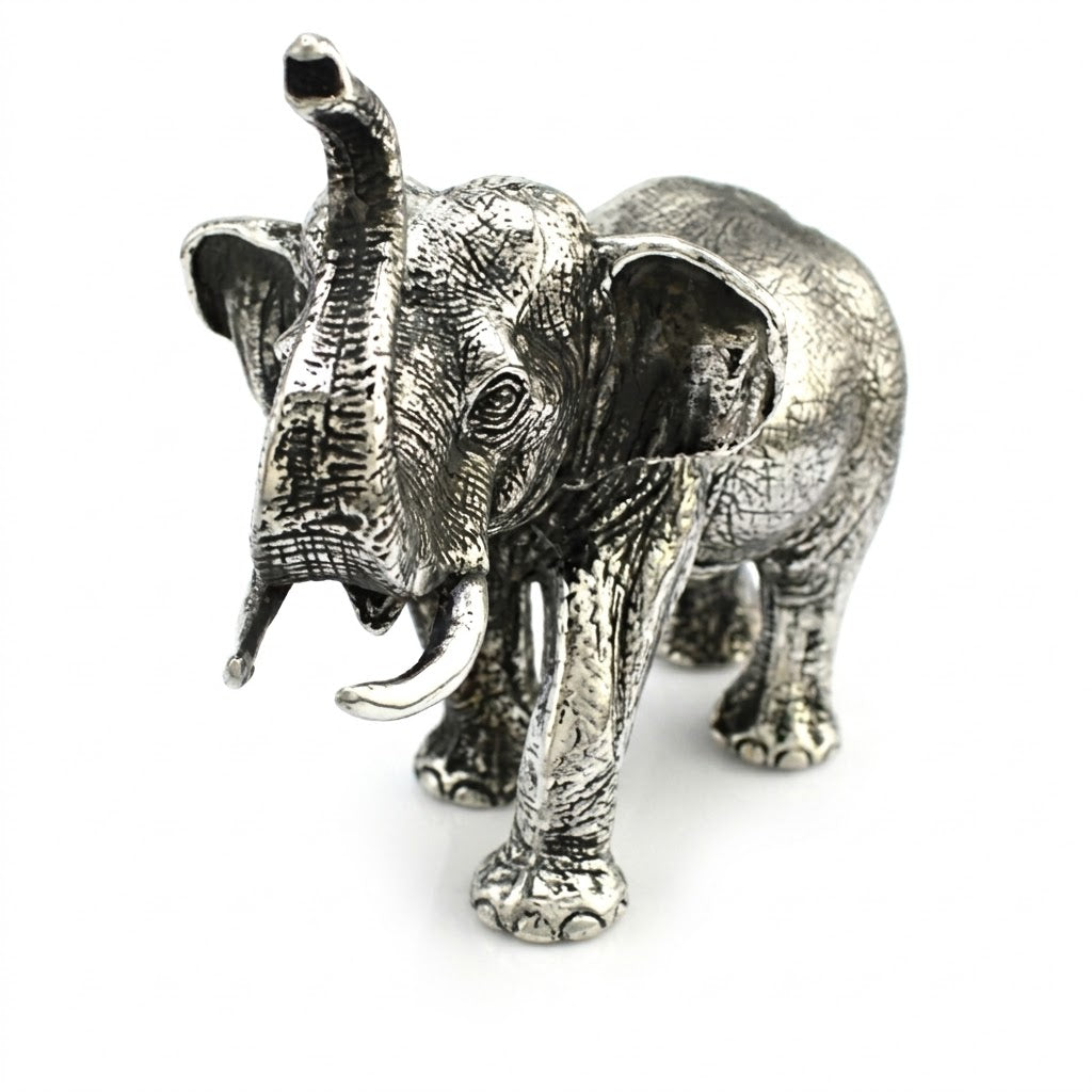 Solid Steel Elephant Statue