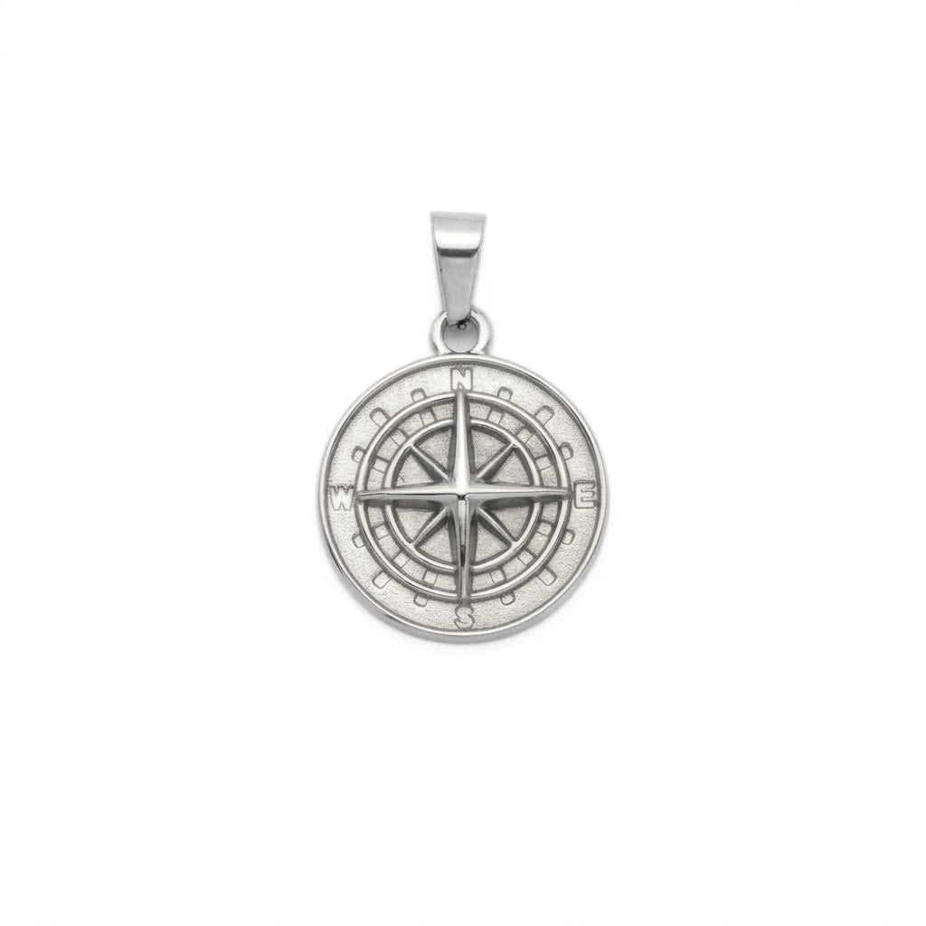 Steel Compass Pendant