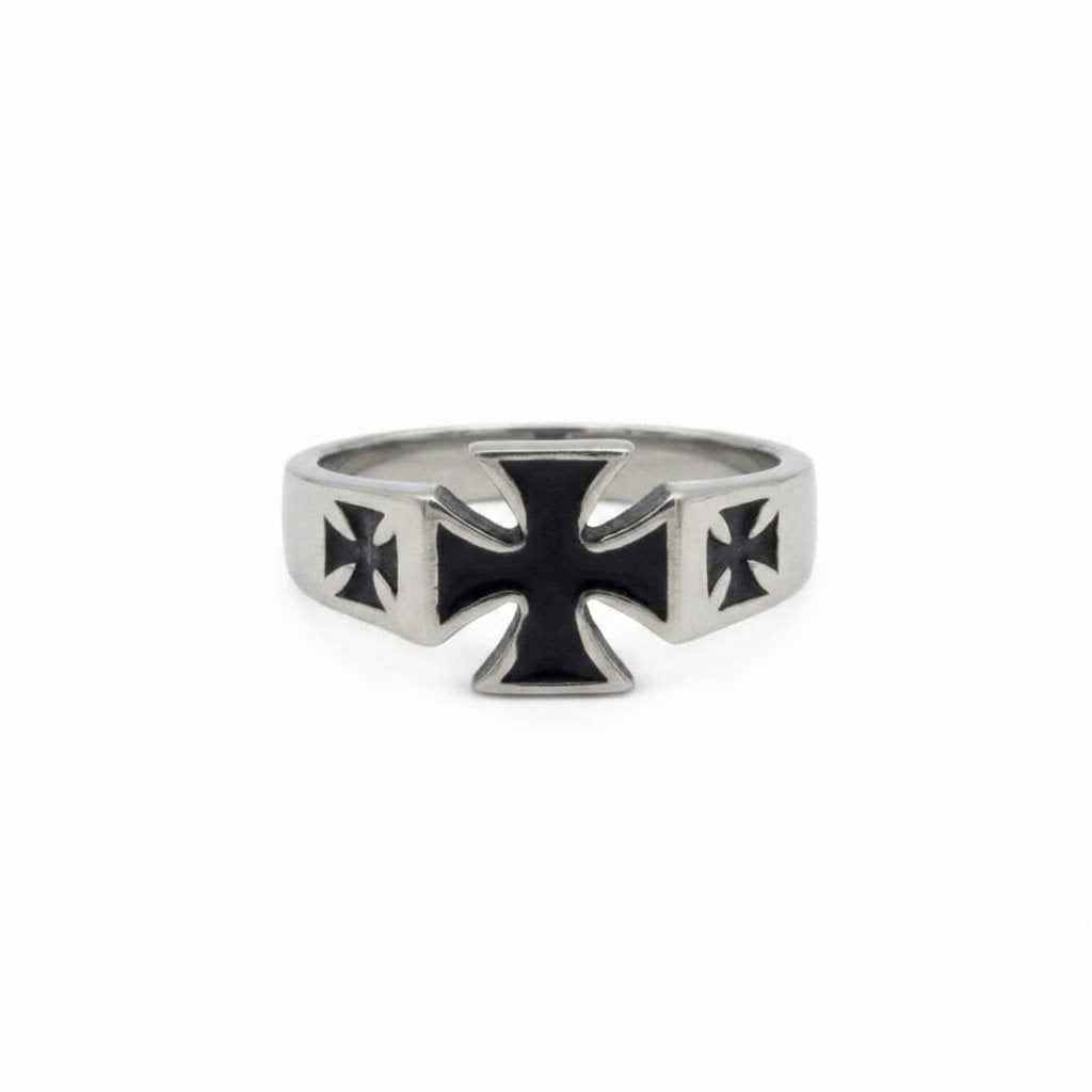 Steel Cross Ring
