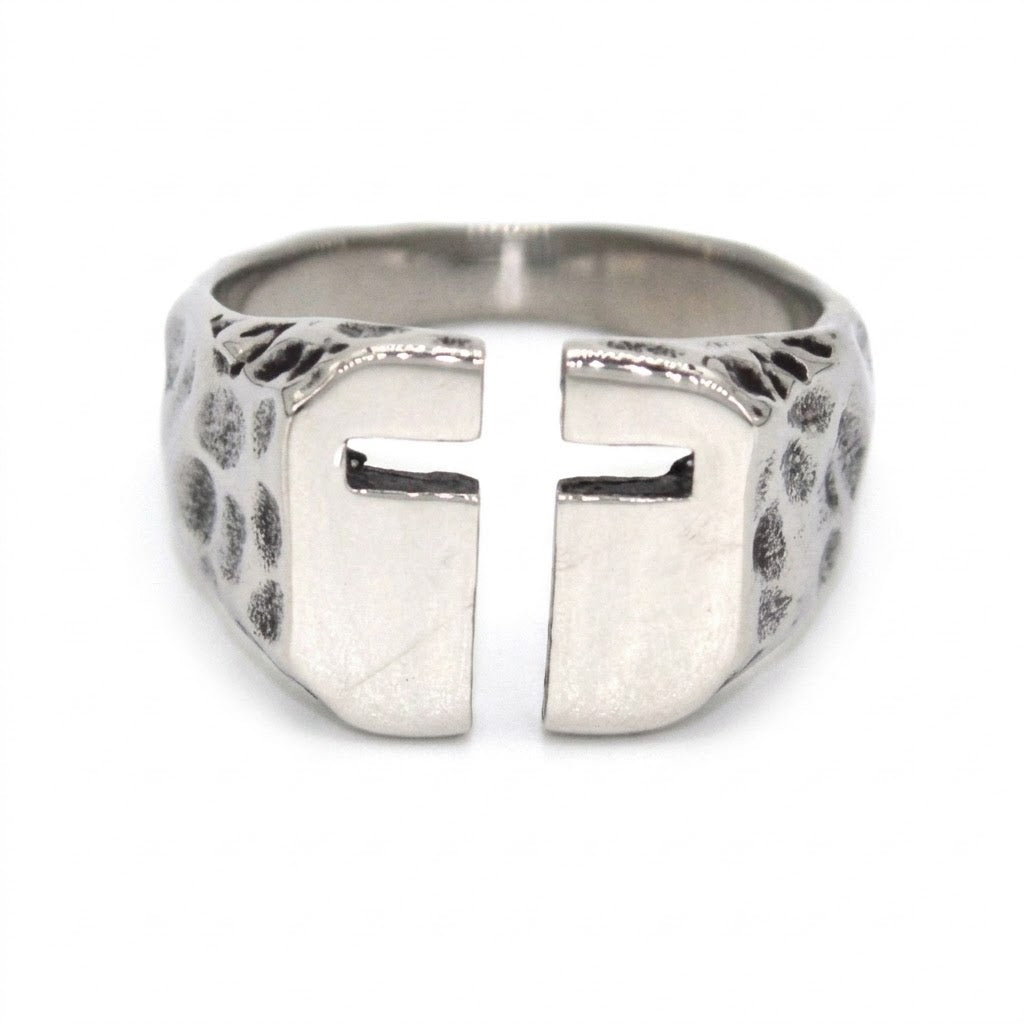 Steel Cross Ring