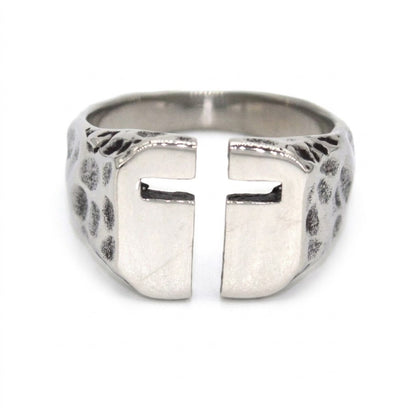 Steel Cross Ring