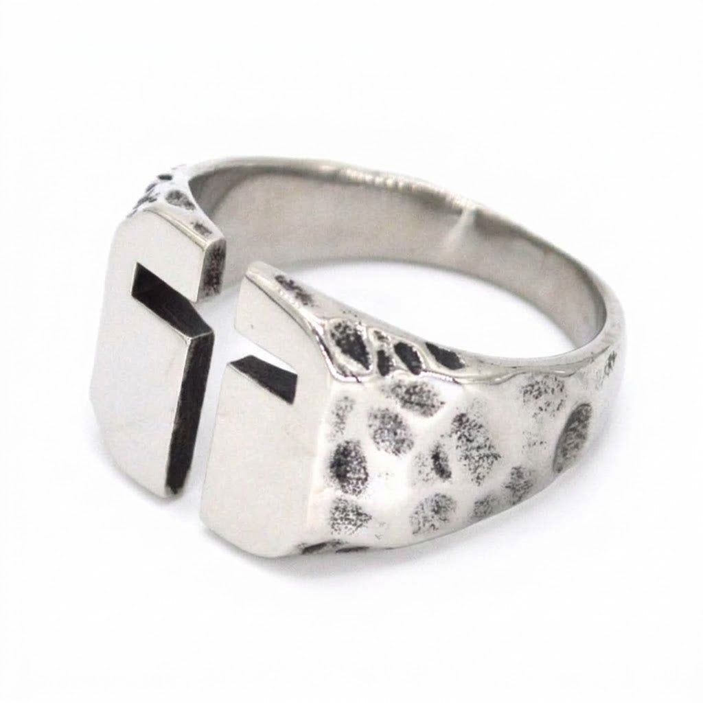 Steel Cross Ring