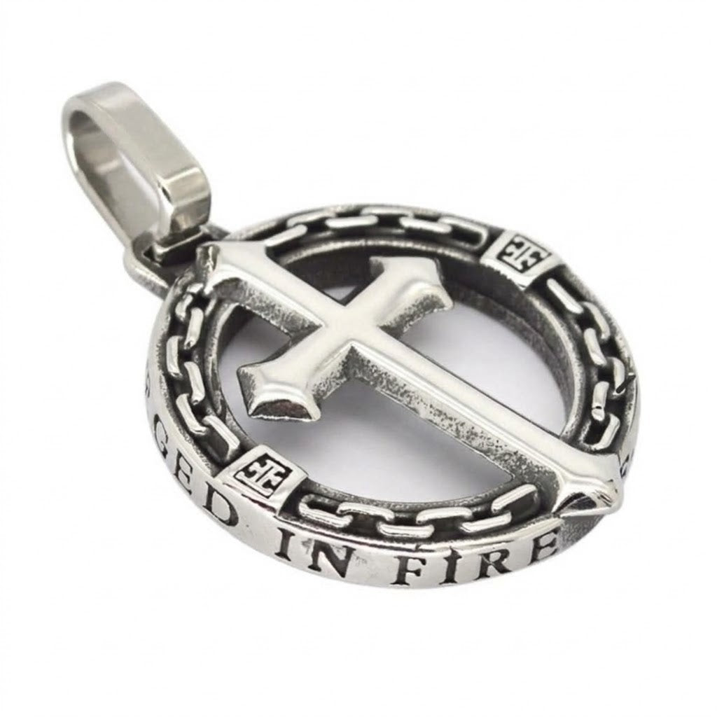 Steel Cross Pendant