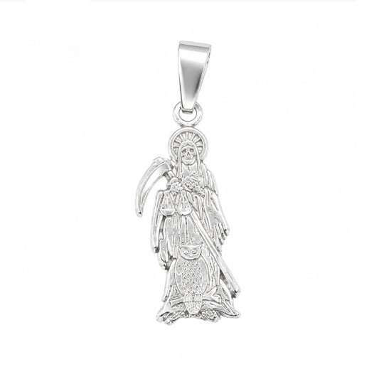 Sterling Santa Muerte Pendant