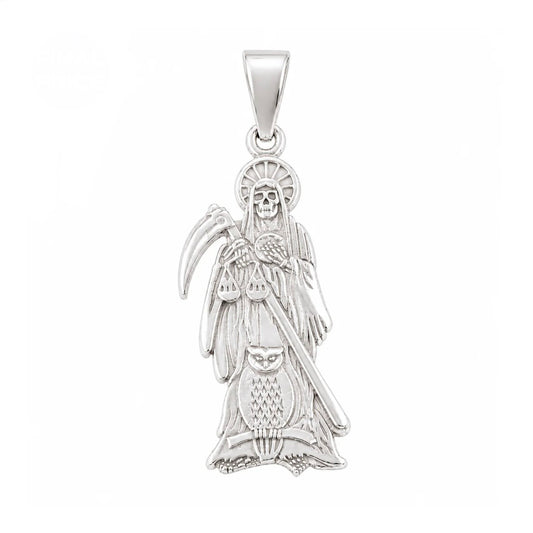 Sterling Santa Muerte Pendant