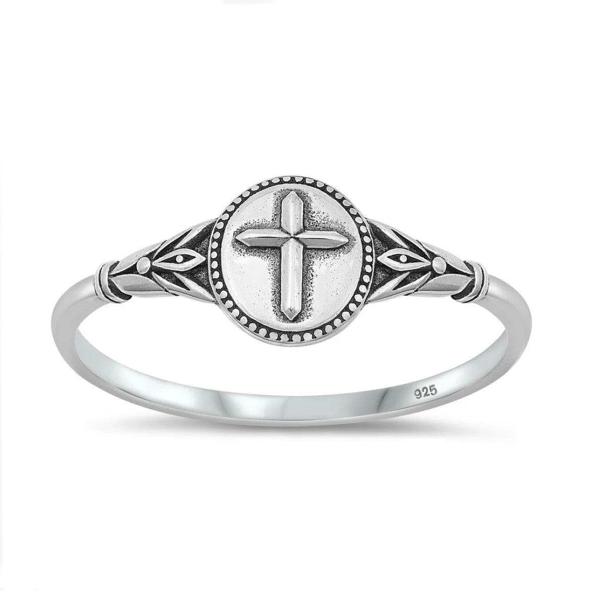 Sterling Cross Ring