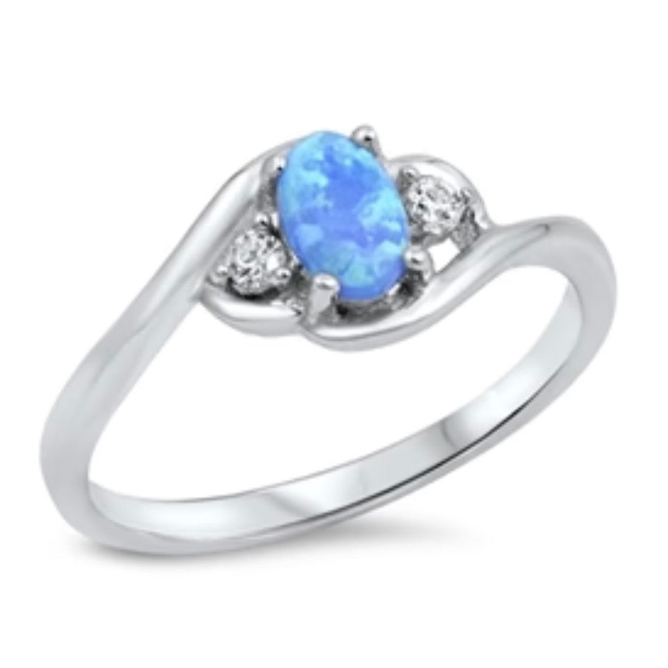 Sterling Opal Ring