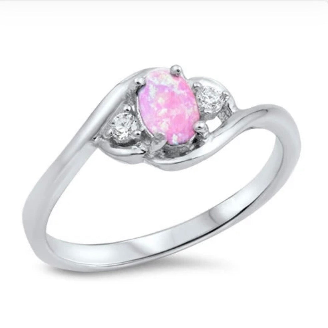 Sterling Opal Ring