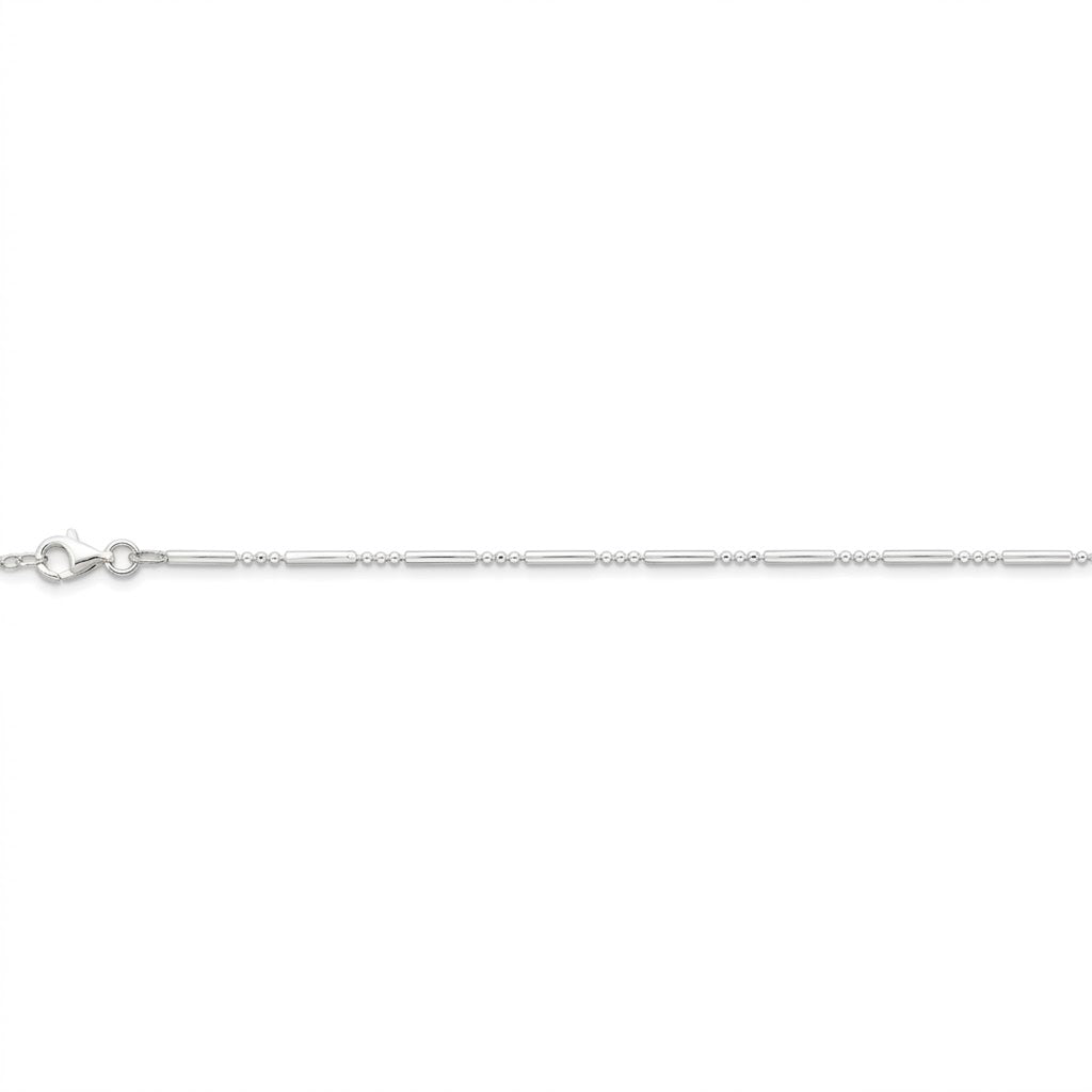 Sterling Bead Anklet
