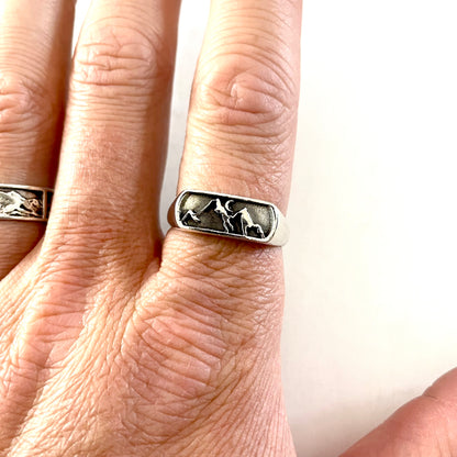 Mountain & Moon Ring