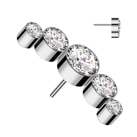 Cresent Shape Threadless Top