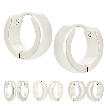 Round Huggie Hoop