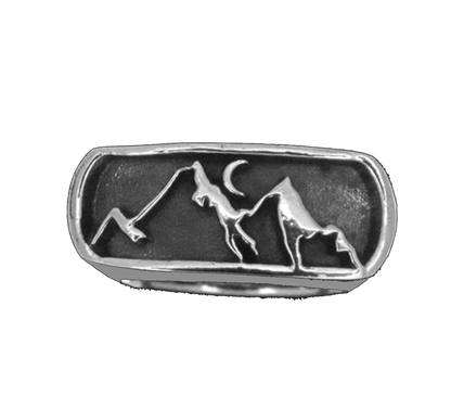 Mountain & Moon Ring