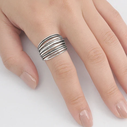 Sterling Multi-Band Ring