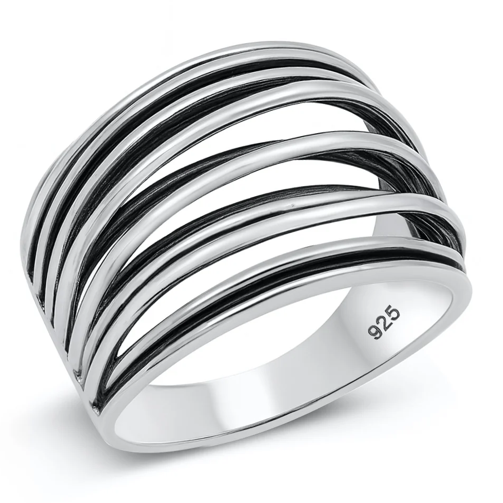 Sterling Multi-Band Ring