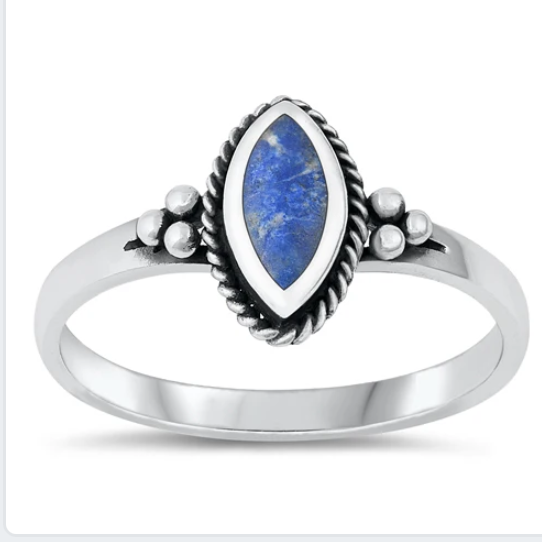 Sterling Lapis Lazuli Ring