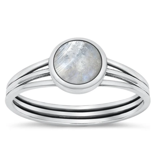 Sterling Moonstone Ring