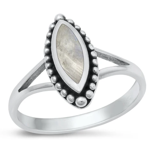 Sterling Moonstone Ring