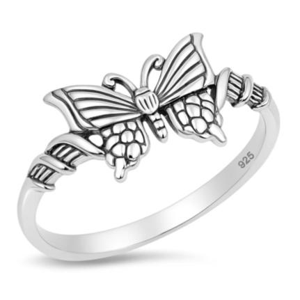 Sterling Butterfly Ring