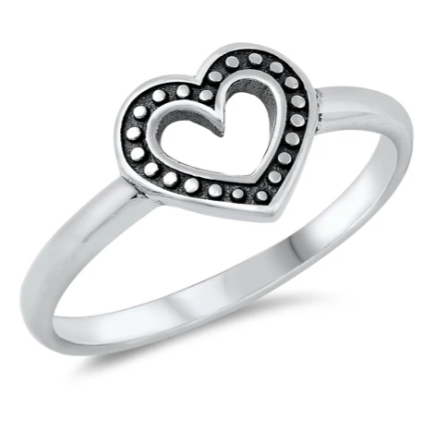 Sterling Heart Ring