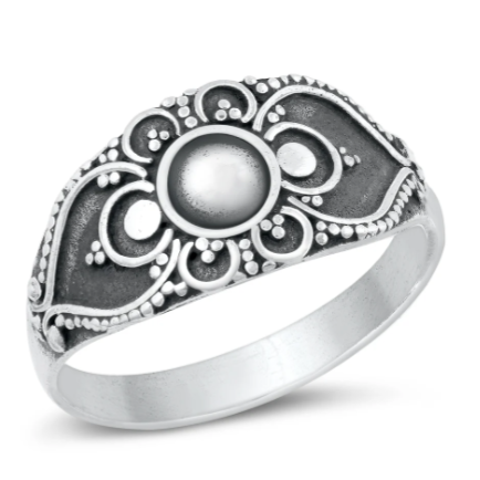 Sterling Bead Ring