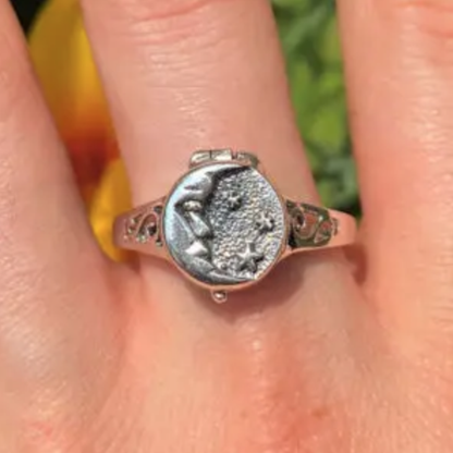 Sterling Moon Ring
