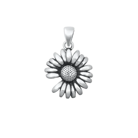 Sterling Daisy Pendant