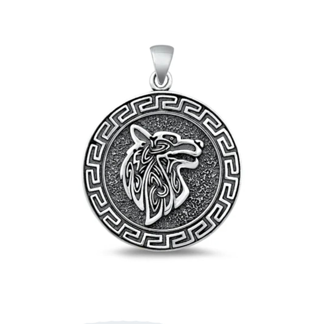 Sterling Wolf Pendant