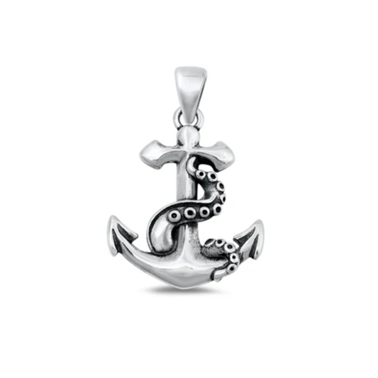 Sterling Anchor Pendant